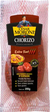 Chorizo en collier extra fort César Moroni