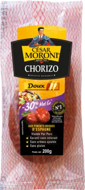 Chorizo en collier réduit en gras César Moroni