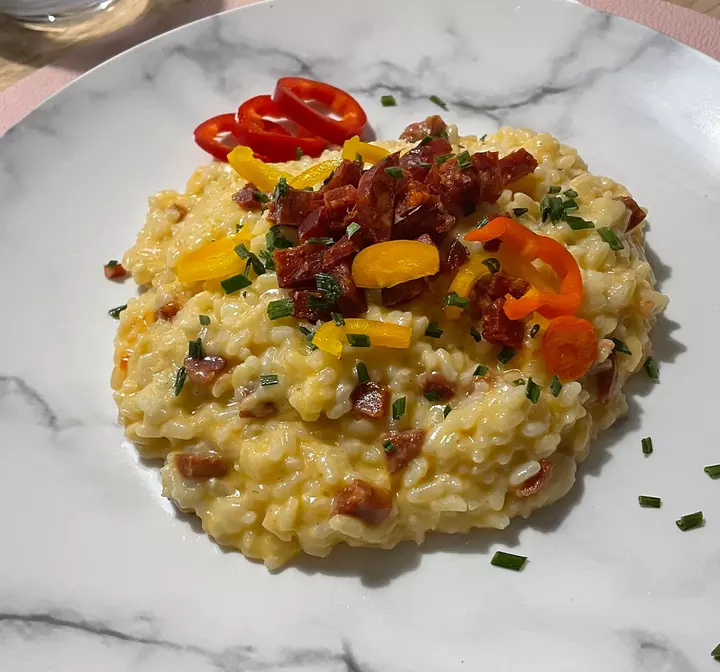 Recette de risotto au chorizo César Moroni