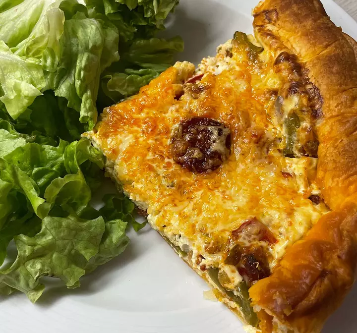 Recette de tarte aux poivrons et chorizo César Moroni