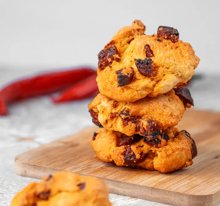 Cookies salés au chorizo