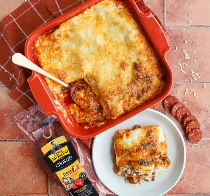 Lasagnes au chorizo