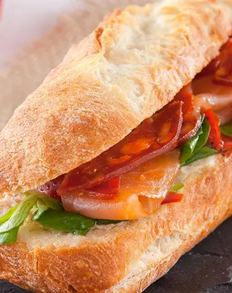 Recette sandwich saumon et chorizo César Moroni