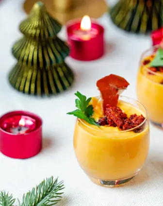 Velouté de butternut au chorizo