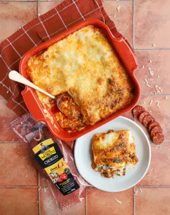 Lasagnes au chorizo